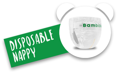Bambiboo disposable nappies with bamboo fibre