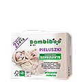 Jednorazowe pieluszki marki Bambiboo z włóknem bambusowym w rozmiarze 2 - Mini  dla niemowląt o wadze od 3 do 8 kilogramów - 25 szt.
