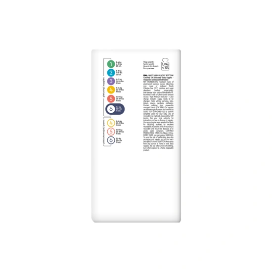 Jednorazowe pieluszki Bambiboo z włóknem bambusowym dla dzieci, rozmiar 6 (15+ kg) 15 szt.