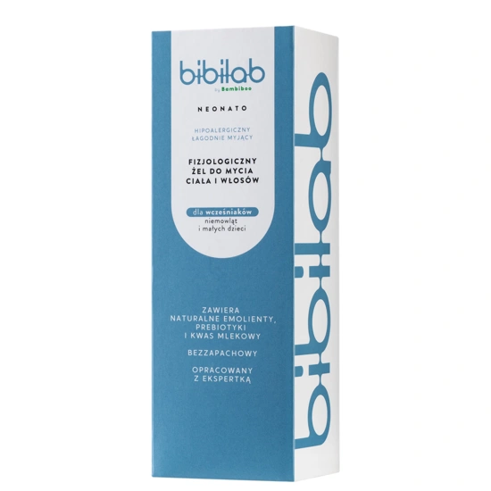 Bibilab neonato fizjologiczny żel do mycia ciała i włosów 200 ml