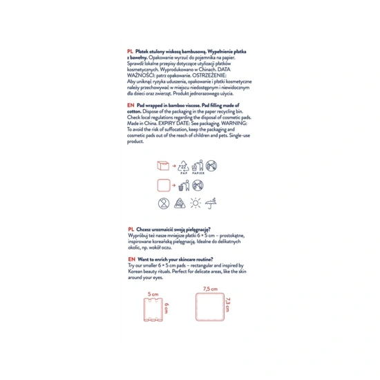 npuri by bambiboo płatki kosmetyczne, 60szt