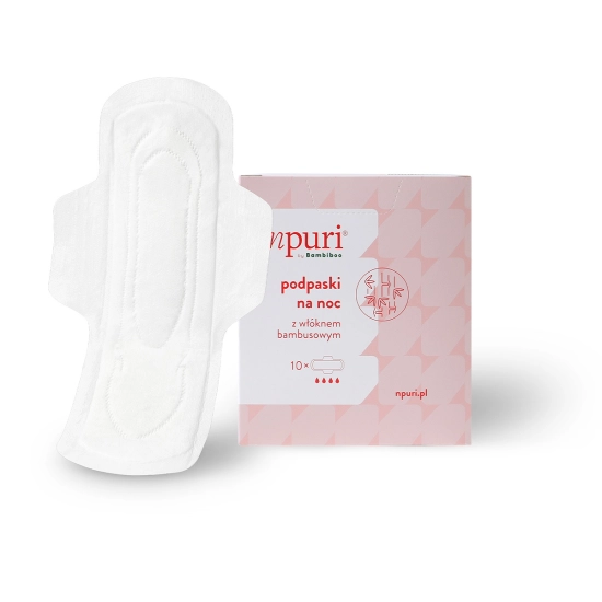 npuri by  Bambiboo podpaski higieniczne long z włóknem bambusowym, op.10 szt.