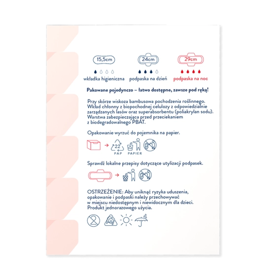 npuri by  Bambiboo podpaski higieniczne long z włóknem bambusowym, op.10 szt.