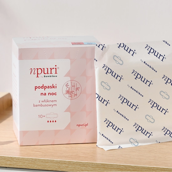 npuri by  Bambiboo podpaski higieniczne long z włóknem bambusowym, op.10 szt.