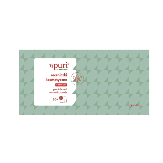 npuri by bambiboo jednorazowe ręczniczki kosmetyczne,50szt