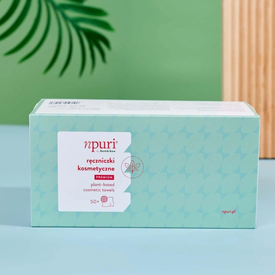 npuri by bambiboo jednorazowe ręczniczki kosmetyczne,50szt