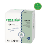 Bambiboo COTTONWEAR disposable nappies with organic cotton for babies, size 6 (15+ kg) 18 pcs