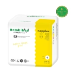 Set 8 x 24 Stk - Bambiboo COTTONWEAR Einwegwindeln mit Bio-Baumwolle für Kinder, Größe 4 Maxi (9-14 kg)