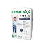 Zestaw 3 x 15 szt. - jednorazowe pieluszki Bambiboo z włóknem bambusowym dla dzieci, rozmiar 6 XXL (15+ kg)