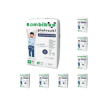 8 x 15 pcs. pack – Bambiboo disposable nappies with bamboo fibre for babies, size 6 XXL (15+ kg)