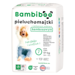 Jednorazowe pieluchomajtki Bambiboo z włóknem bambusowym dla dzieci, rozmiar 7 (15+ kg) 14 szt.