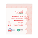 npuri by Bambiboo sanitary pads for night with bamboo fiber, op.10 pcs.