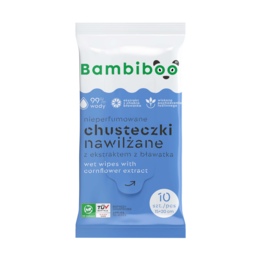 Chusteczki nawilżane Bambiboo z ekstraktem z bławatka 10 szt.