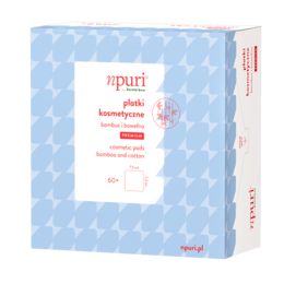 npuri by Bambiboo cosmetic pads, 60 pcs.