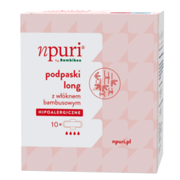 npuri by  Bambiboo podpaski higieniczne long z włóknem bambusowym, op.10 szt.
