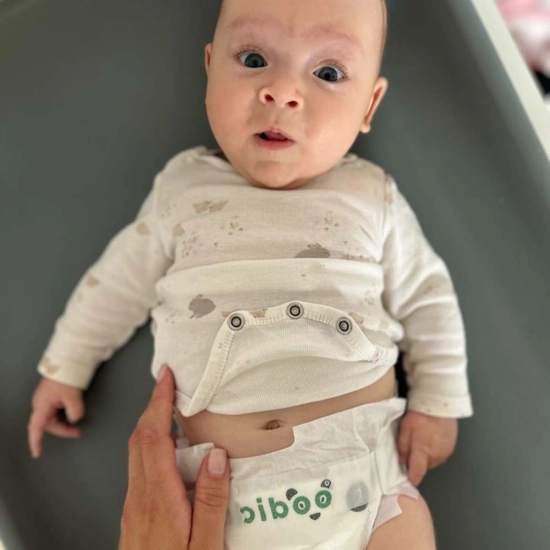 Zestaw 8 x 25 szt. - jednorazowe pieluszki Bambiboo z włóknem bambusowym dla niemowląt, rozmiar 2 Mini (3-8kg)