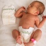 Bambiboo Einwegwindeln mit Bambusfaser für Neugeborene, Größe 1 Newborn (2-4kg) 26 Stück.