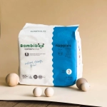 Zestaw 3 x 26 szt.- jednorazowe pieluszki Bambiboo COTTONWEAR z bawełną organiczną i wycięciem na pępek,rozmiar 2 Mini (3-8kg)