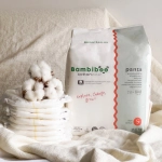 Jednorazowe pieluchomajtki Bambiboo COTTONWEAR z bawełną organiczną dla dzieci, rozmiar 5 Junior (12-17kg) 20 szt.